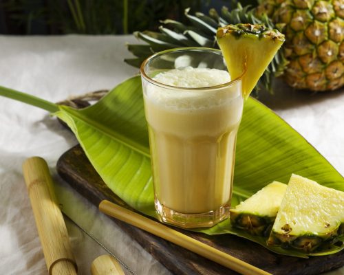 delicious-pina-colada-cocktail-with-leaves